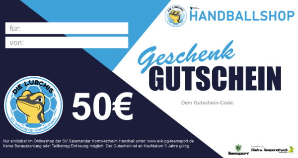 50,00€ Geschenk Gutschein