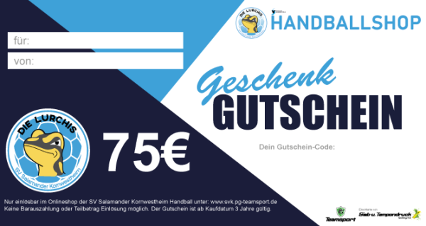 75,00€ Geschenk Gutschein